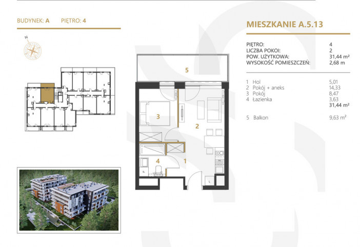 Mieszkanie Sprzedaż Międzyzdroje Gryfa Pomorskiego 5