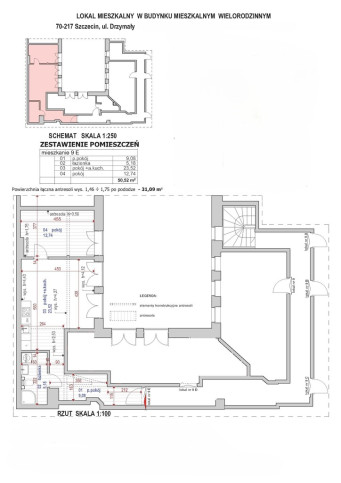 Mieszkanie Sprzedaż Szczecin Śródmieście-Centrum Michała Drzymały 3