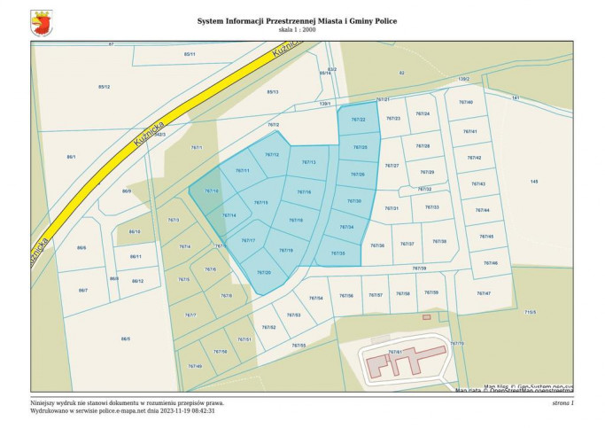 Działka Sprzedaż Police 15