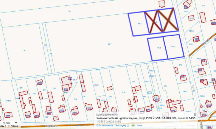 Działka Sprzedaż Sokołów Podlaski Błękitna 11